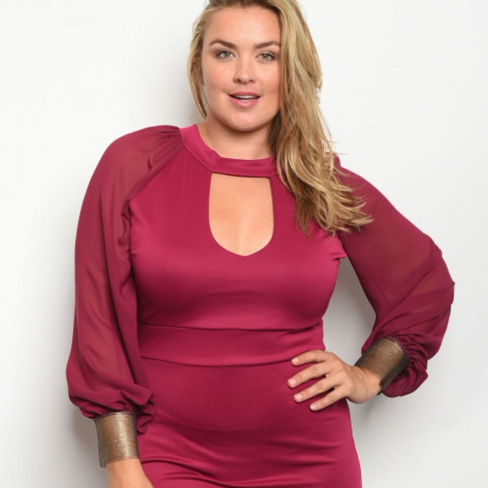 New Junior's Sexy Boutique Magenta dress